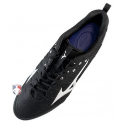 Mizuno Ambition 2 All-Surface Black & White Low-Cut Shoes -smitty shop MZ AB2L Mizuno Ambition 2 All Surface Low Cut Umpire Referee Turf Shoe Top Down