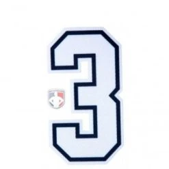 3" White On Black On White Precision-Cut Number