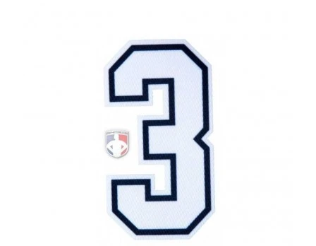 3" White On Black On White Precision-Cut Number 1 3" White On Black On White Precision-Cut Number