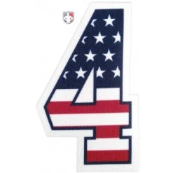 4" USA Stars And Stripes Precision-Cut Number