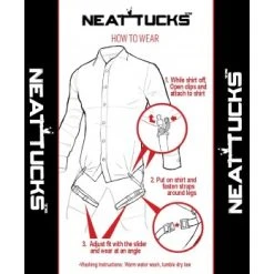 Neat Tucks Active Thigh Wrap Shirt Stays -smitty shop Neat Tucks How to Wear
