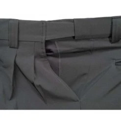 Smitty Umpire Smitty Performance Poly Spandex Charcoal Grey Umpire Plate Pants With Expander Waistband -smitty shop Poly Spandex Expander Waistband Stretched 1