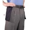 Smitty Umpire Smitty Heather Grey Umpire Plate Pants With Expander Waistband