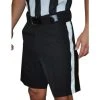Smitty Officials Apparel Smitty Premium Black Football Referee Shorts With White Stripe