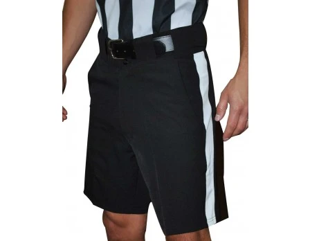 Smitty Officials Apparel Smitty Premium Black Football Referee Shorts With White Stripe 1 Smitty Officials Apparel Smitty Premium Black Football Referee Shorts With White Stripe