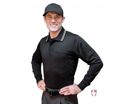 Smitty Umpire Smitty Long Sleeve Body Flex Umpire Shirt - Black 1 Smitty Umpire Smitty Long Sleeve Body Flex Umpire Shirt - Black