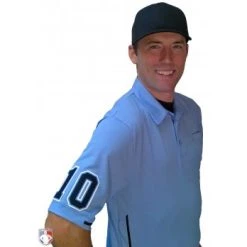 Smitty Umpire Smitty Vertical Stripe Umpire Shirt - Polo Blue -smitty shop S310 PB with N4 SUB BPBW 2
