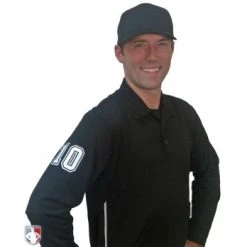 Smitty Umpire Smitty Long Sleeve Vertical Stripe Umpire Shirt 23 Smitty Umpire Smitty Long Sleeve Vertical Stripe Umpire Shirt -smitty shop S311 BK with N3 SUB WBW