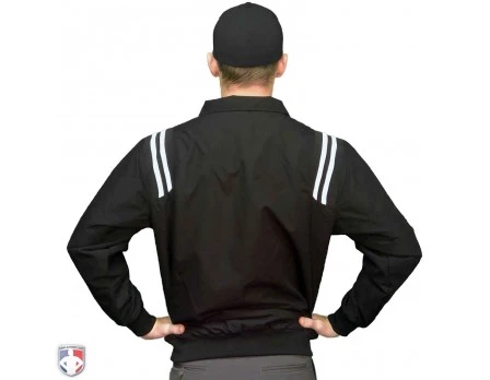 Smitty Umpire Smitty Traditional Half-Zip Umpire Jacket - Black And White 2 Smitty Umpire Smitty Traditional Half-Zip Umpire Jacket - Black And White - Image 2