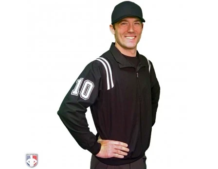 Smitty Umpire Smitty Traditional Half-Zip Umpire Jacket - Black And White 3 Smitty Umpire Smitty Traditional Half-Zip Umpire Jacket - Black And White - Image 3