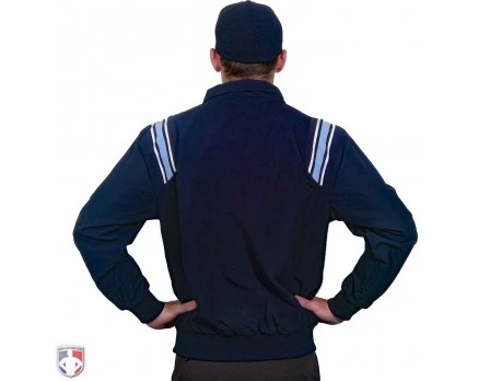 Smitty Umpire Smitty Traditional Half-Zip Umpire Jacket - Navy And Powder Blue 2 Smitty Umpire Smitty Traditional Half-Zip Umpire Jacket - Navy And Powder Blue - Image 2