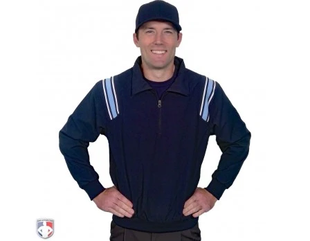 Smitty Umpire Smitty Traditional Half-Zip Umpire Jacket - Navy And Powder Blue 1 Smitty Umpire Smitty Traditional Half-Zip Umpire Jacket - Navy And Powder Blue