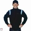 Smitty Umpire Smitty Major League Style Fleece Lined Umpire Jacket - Black And Polo Blue