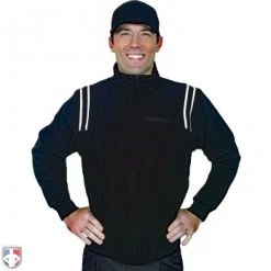 Smitty Umpire Smitty Major League Style Fleece Lined Umpire Jacket - Black And White