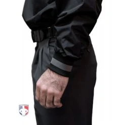 Smitty Umpire Smitty Major League Replica Convertible Umpire Jacket - Black With Charcoal Grey -smitty shop S340 Smitty Major League Replica Convertible Umpire Jacket Black with Charcoal Grey cuffs