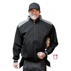 Smitty Umpire Smitty Major League Replica Thermal Umpire Jacket - Black With Charcoal Grey 13 Smitty Umpire Smitty Major League Replica Thermal Umpire Jacket - Black With Charcoal Grey -smitty shop S341 Smitty Major League Replica Thermal Umpire Jacket Black with Charcoal Grey front plate