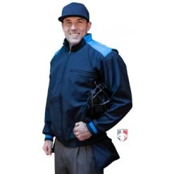 Smitty Umpire Smitty NCAA Softball Thermal Umpire Jacket - Midnight Navy -smitty shop S343 Smitty NCAA Softball Thermal Umpire Jacket Midnight Navy plate angled