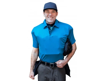 Smitty Umpire Smitty NCAA Softball Short Sleeve Body Flex Men's Umpire Shirt - Bright Blue 2 Smitty Umpire Smitty NCAA Softball Short Sleeve Body Flex Men's Umpire Shirt - Bright Blue - Image 2