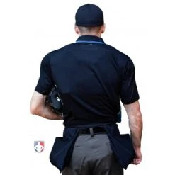 Smitty Umpire Smitty NCAA Softball Short Sleeve Body Flex Men's Umpire Shirt - Midnight Navy -smitty shop S345 MN Smitty NCAA Softball Short Sleeve Body Flex Mens Umpire Shirt Midnight Navy plate back
