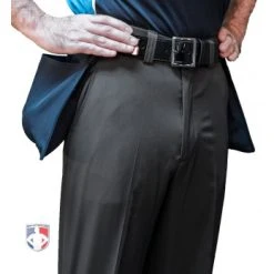 Smitty Umpire Smitty Performance Poly Spandex Charcoal Grey Flat Front Umpire Plate Pants With Expander Waistband