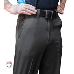 Smitty Umpire Smitty Performance Poly Spandex Charcoal Grey Flat Front Combo Umpire Pants