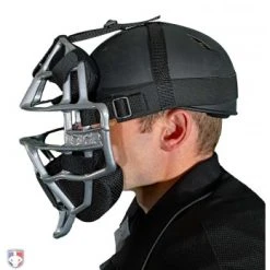 ALL-STAR Umpire Gear All-Star Cobalt Umpire Skull Cap -smitty shop SC900UMP All Star Cobalt Umpire Skull Cap Side View with Mask