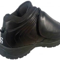 Smitty Umpire Smitty All-Black Mid-Cut Umpire Plate Shoes 13 Smitty Umpire Smitty All-Black Mid-Cut Umpire Plate Shoes -smitty shop SM Plate Back Angled Inside