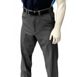 Smitty Umpire Smitty Performance Poly Spandex Charcoal Grey Flat Front Umpire Combo Pants With Expander Waistband -smitty shop Smitty Performance Poly Spandex Charcoal Grey Flat Front Umpire Pants 7