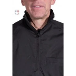 Smitty Umpire Smitty Major League Replica Convertible Umpire Jacket - Black -smitty shop Smitty convert collar