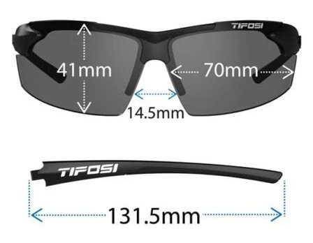 Tifosi Optics Tifosi Track Sunglasses - Gloss Black / Smoke 7 Tifosi Optics Tifosi Track Sunglasses - Gloss Black / Smoke - Image 7