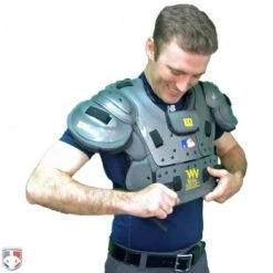 New Balance Referee And Umpire Shoes New Balance Challenger Mock Neck Short Sleeve Compression Shirt - Navy -smitty shop TMMT717 N New Balance Mock Neck Challenger Short Sleeve Compression Shirt Navy Worn Putting on CP