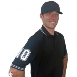 Smitty Umpire Smitty Pro Knit Umpire Shirt - Black -smitty shop U126 BK with N4 SUB WBW
