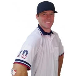Smitty Umpire Smitty Pro Knit Umpire Shirt - White -smitty shop U126 WH with N3 SUB SNS 1