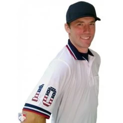 Smitty Umpire Smitty Pro Knit Umpire Shirt - White -smitty shop U126 WH with N4 SUB SNS 1