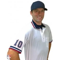 Smitty Umpire Smitty Pro Knit Umpire Shirt - White -smitty shop U126WH with N3 SUB NWR