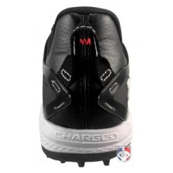 Under Armour Yard Turf Black & White Field Shoes -smitty shop UA YT Under Armour Yard Turf Black White Field Shoes Charged Heel wm 1