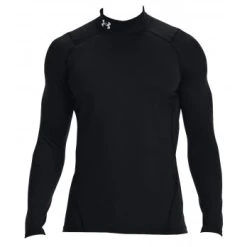 Under Armour V2 ColdGear Compression Long Sleeve Mock Shirt -smitty shop UACG MOCK2 BK Under Armour ColdGear Long Sleeve Fitted Mock Shirt