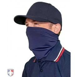 UMPLIFE Neck Gaiter -smitty shop ULF GAITER N UMPLIFE Neck Gaiter Worn Up Front Angled Navy