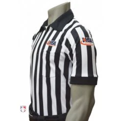 Illinois (IHSA) 1" Stripe Body Flex Short Sleeve Referee Shirt