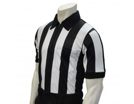 Smitty Officials Apparel Smitty 2 1/4" Stripe Body Flex Short Sleeve Football Referee Shirt 1 Smitty Officials Apparel Smitty 2 1/4" Stripe Body Flex Short Sleeve Football Referee Shirt