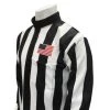 Smitty Officials Apparel Smitty 2 1/4" Stripe Fleece-Lined Cold Weather Football Referee Shirt With CHEST USA FLAG