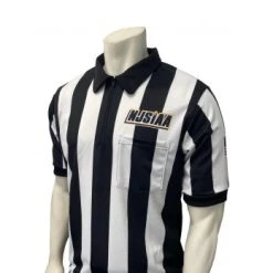 New Jersey (NJSIAA) 2 1/4" Stripe Short Sleeve Football And Lacrosse Referee Shirt