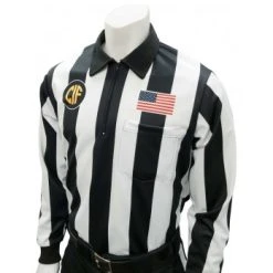 California (CIF) 2 1/4" Stripe Long Sleeve Football Referee Shirt - No Black Side Panel