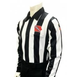 Iowa (IHSAA) 2 1/4" Stripe Foul Weather Football Referee Shirt
