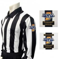 Indiana (IHSAA) 2 1/4" Stripe Foul Weather Football Referee Shirt