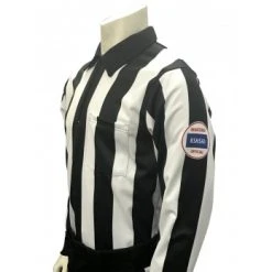 Kansas (KSHSAA) 2 1/4" Stripe Foul Weather Football Referee Shirt