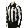 Nebraska (NSAA) 2 1/4" Stripe Long Sleeve Football Referee Shirt With NHSOA Logo