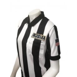 New Jersey (NJSIAA) Women's 2 1/4" Stripe Short Sleeve Football And Lacrosse Referee Shirt