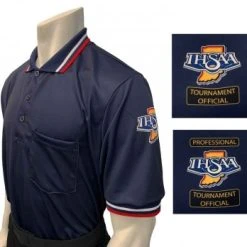 Indiana (IHSAA) Short Sleeve Umpire Shirt - Navy