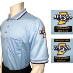 Indiana (IHSAA) Short Sleeve Umpire Shirt - Powder Blue
